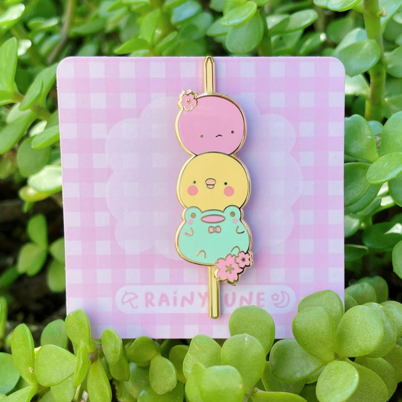 Rainylune X Komomorebi Friend The Frog And Duck Sliding Dango Pin