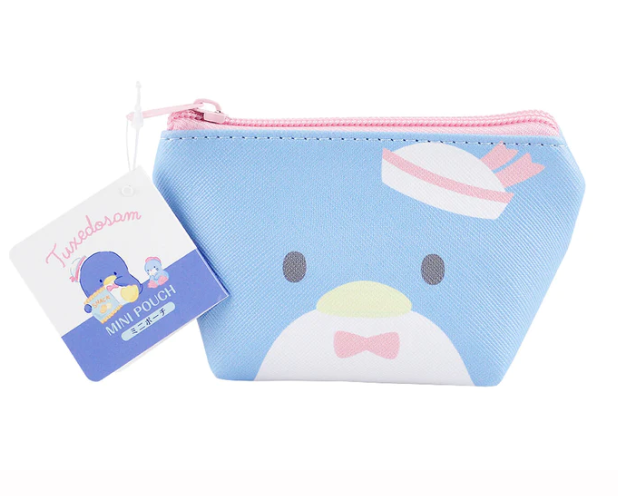 Sanrio Tuxedo Sam Face Mini Pouch Official Kawaii Sanrio Gift