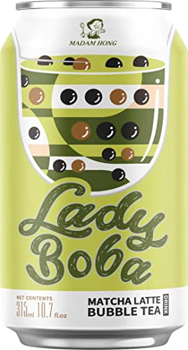 Bubble Tea chá Verde com Leite e Sagu 315ml Lady Boba - Empório