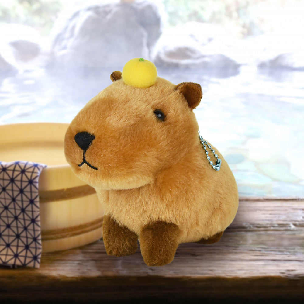 AMUSE Nohohon Capybara Kapibara-chan Chapi-chan Yuzu Plush Keychain