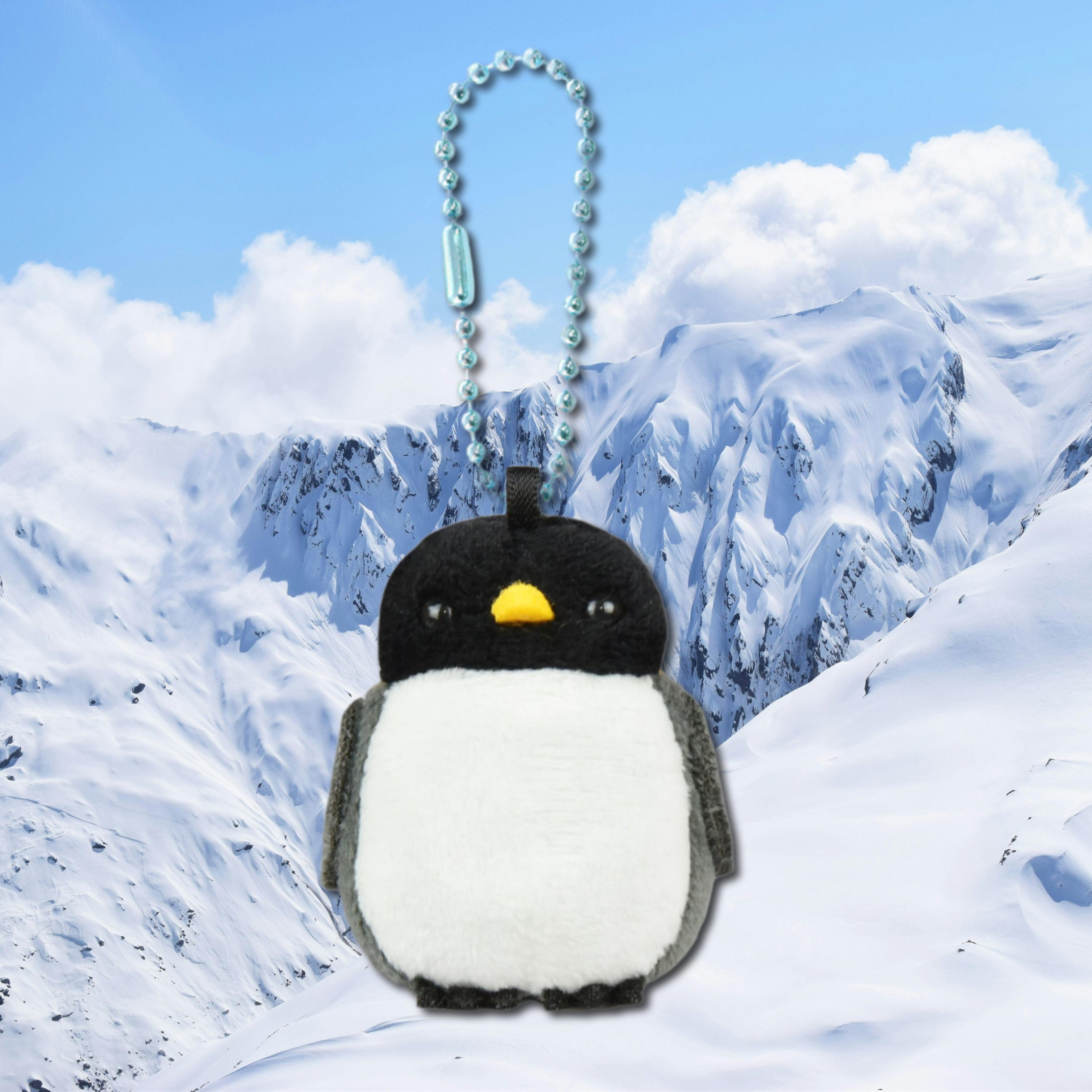 AMUSE Puchimaru Animal Emperor Penguin Plush Keychain