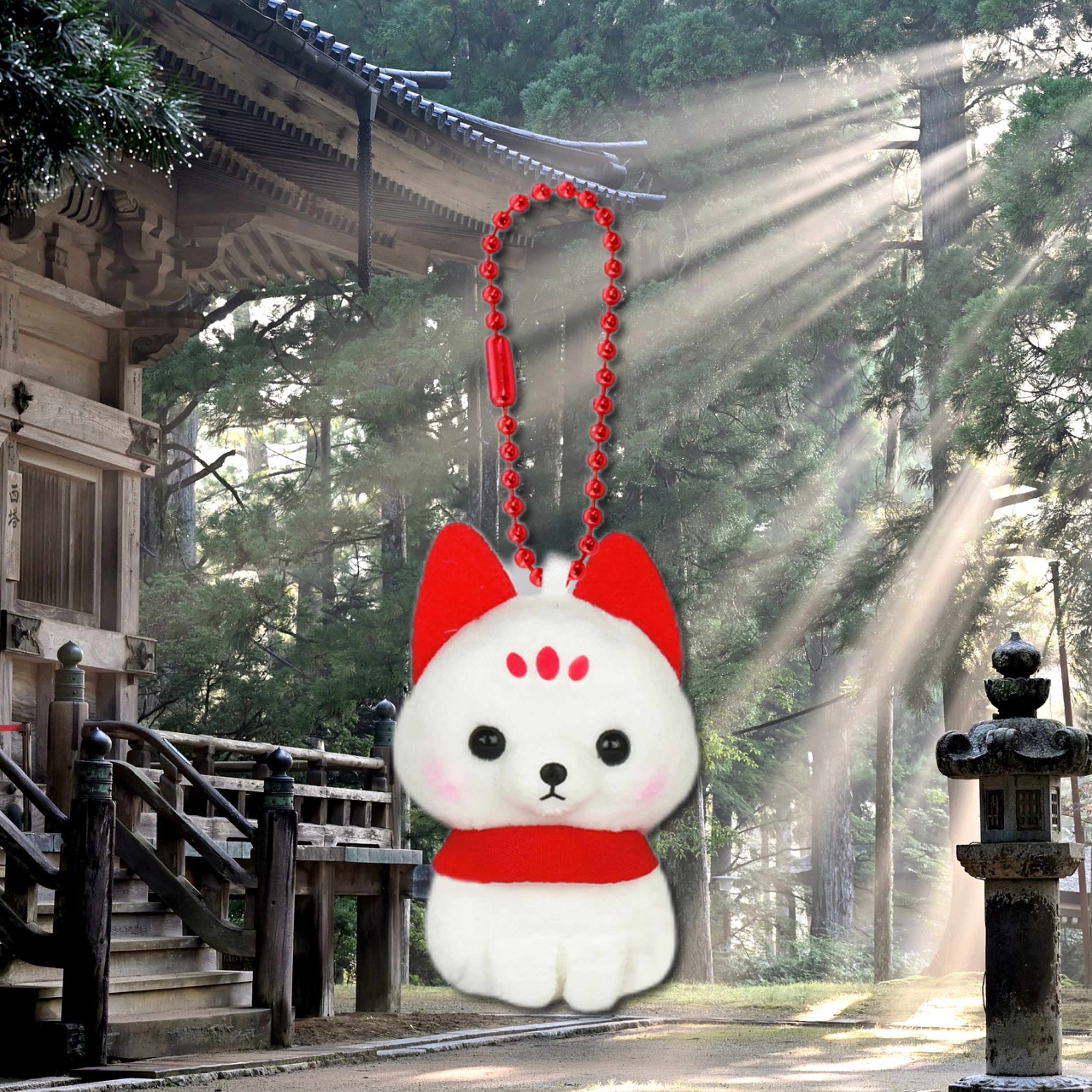 AMUSE Puchimaru Animal Fushimi Inari Fox Plush Keychain