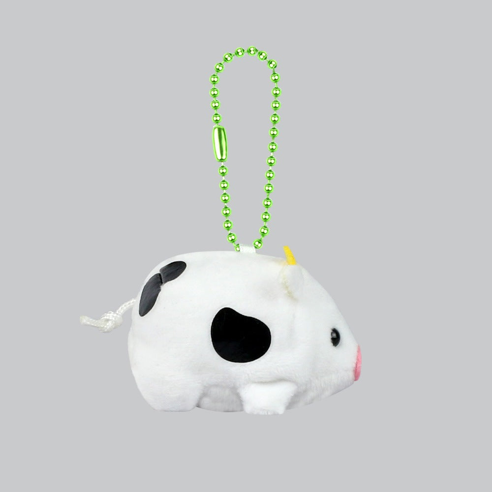 AMUSE Puchimaru Animal Cow Plush Keychain