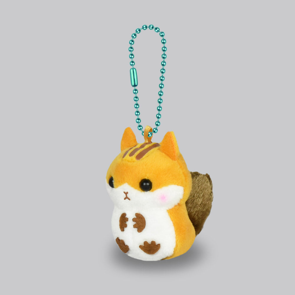 AMUSE Puchimaru Animal Squirrel Chipmunk Plush Keychain