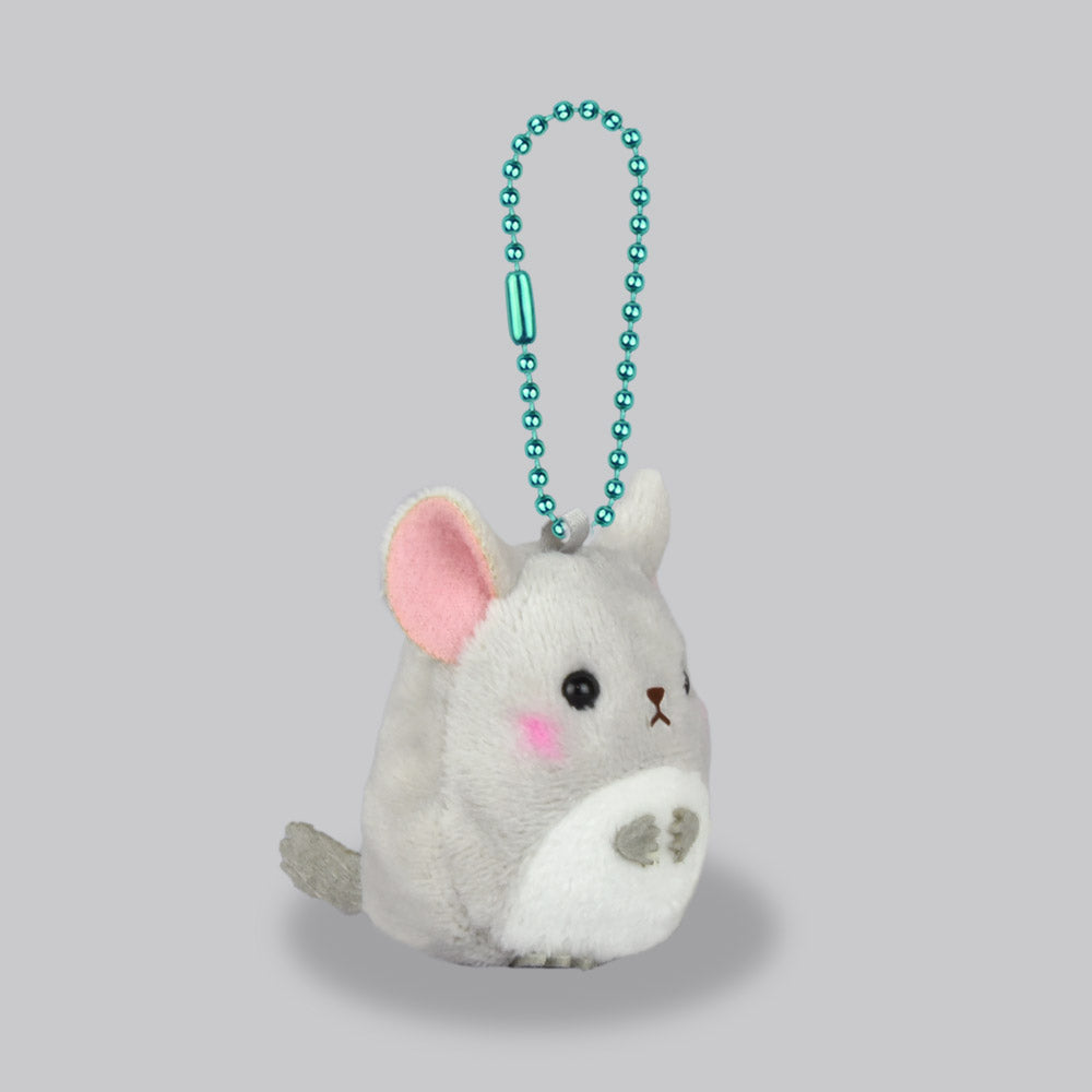 AMUSE Puchimaru Animal Chinchilla Plush Keychain