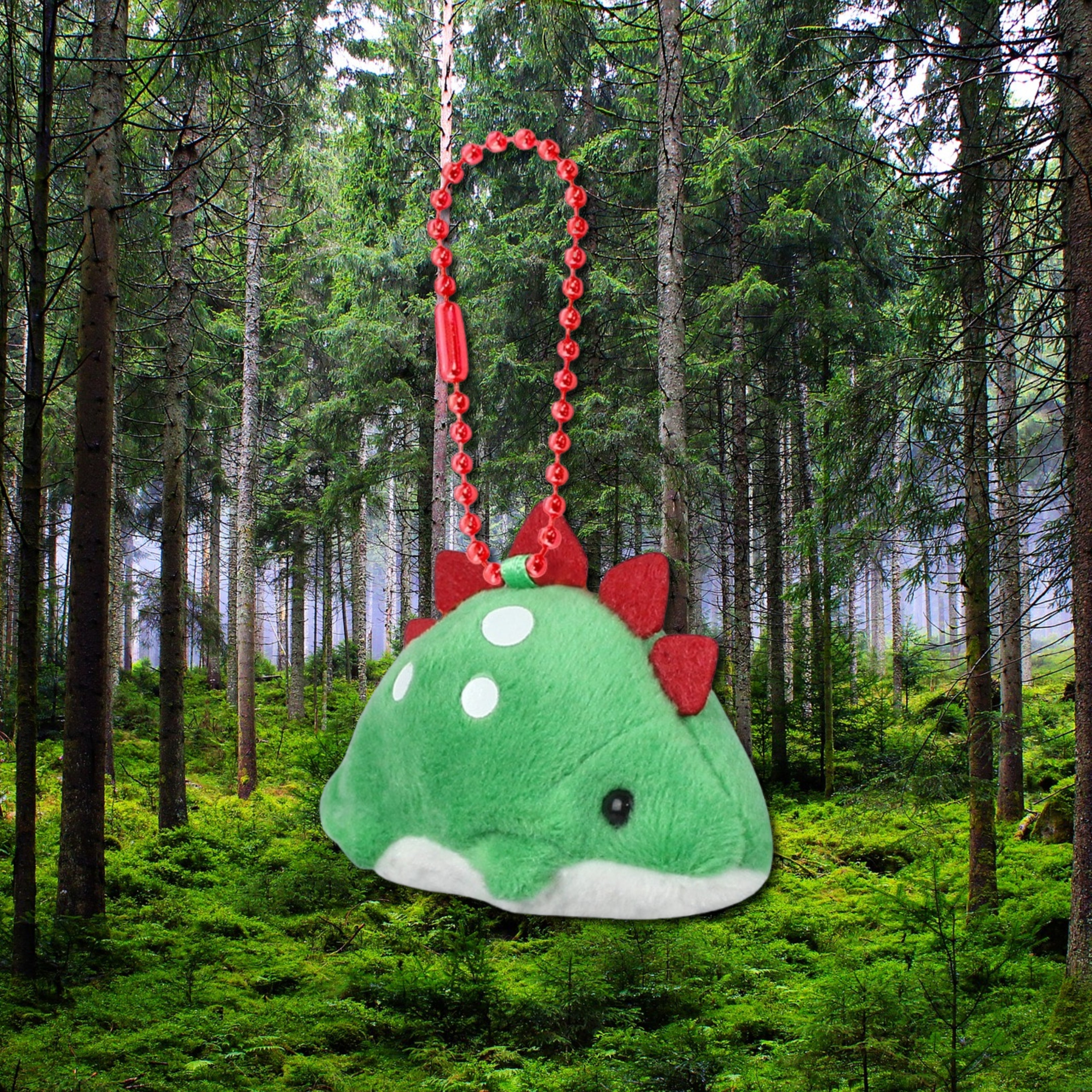 AMUSE Puchimaru Kyouryu Dinosaur DX Stegosaurus Plush Keychain
