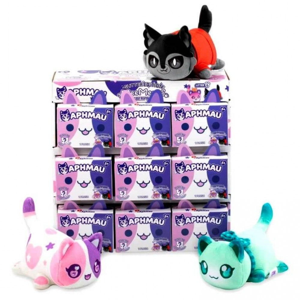 Aphmau & Friends Mystery Surprise MeeMeow Kitty Cat Litter 6 Plush