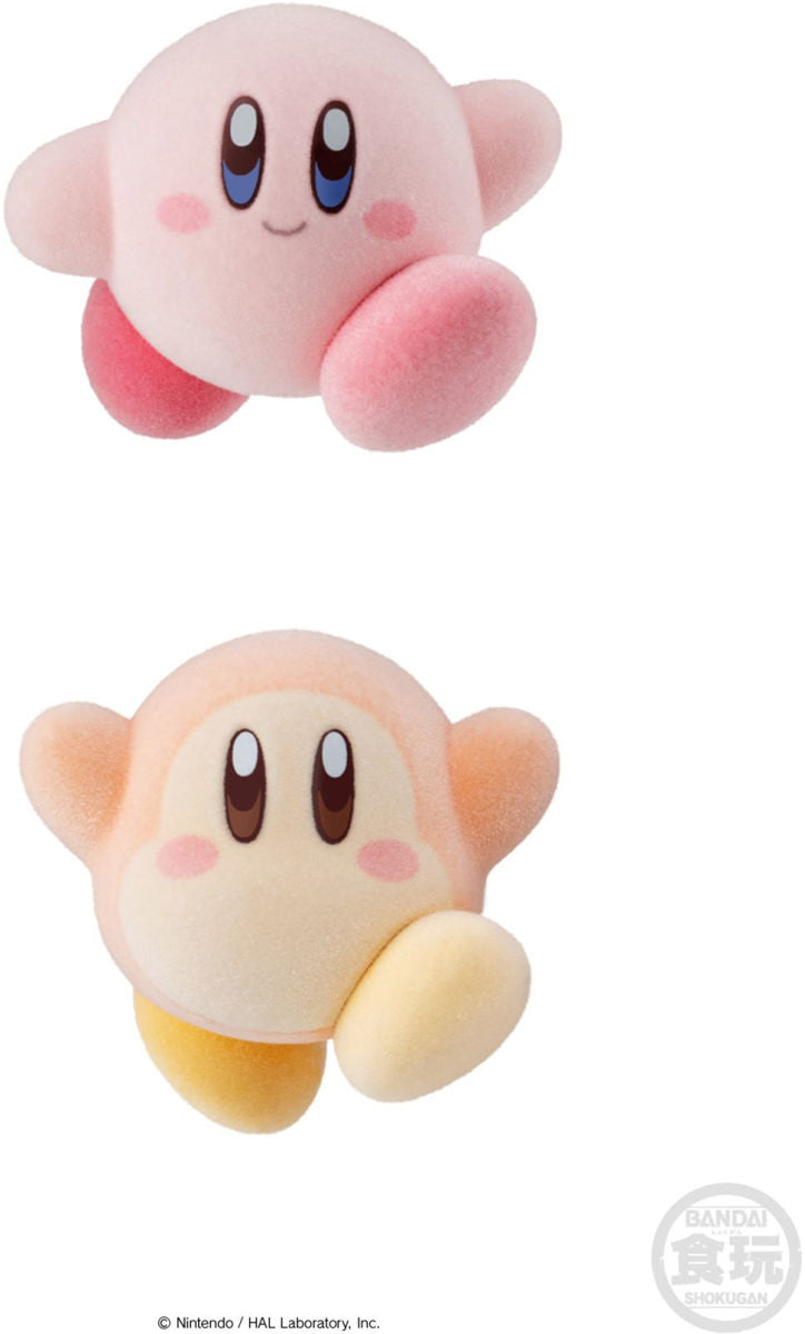 Kirby Pupupu Star Flocked Shokugan Figure