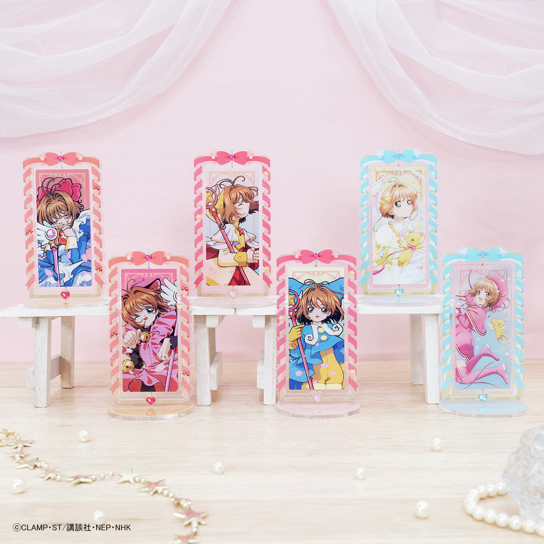 Cardcaptor Sakura Clear Card Sakura's Shining Jewels Rotating Card Acrylic Stand