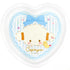Sanrio Cogimyun Soft Blush Series Blue Heart Shaped Plastic Plate