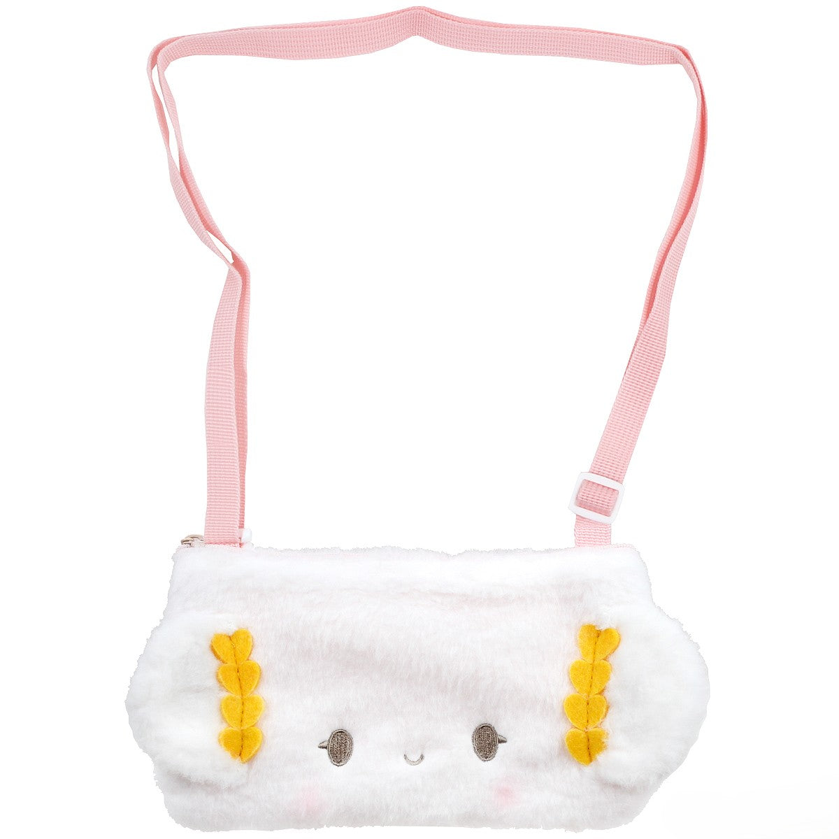 Sanrio Cogimyun Soft Blush Series Face Design Plush Mini Shoulder Pouch Bag