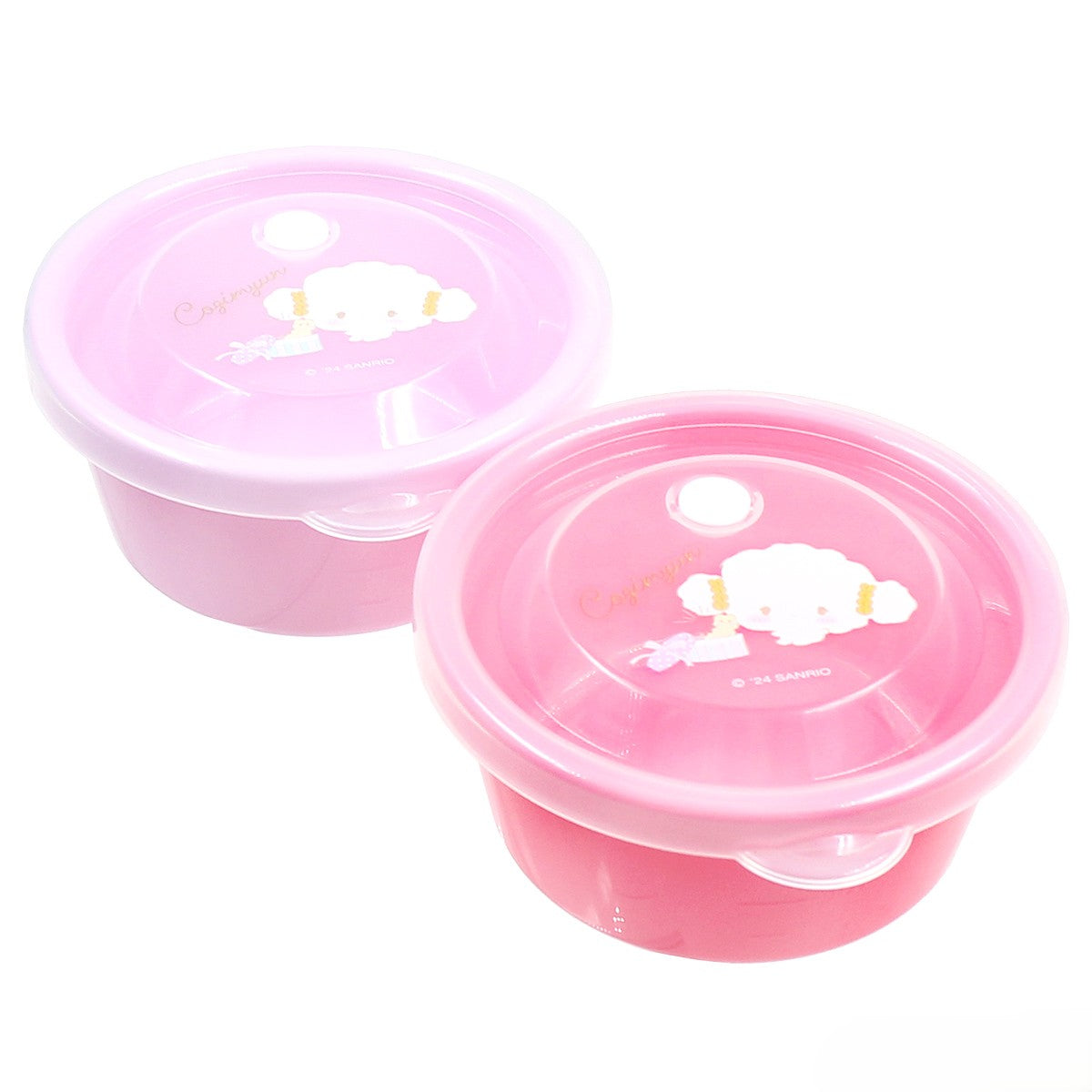 Sanrio Cogimyun Soft Blush Series Mini Food Storage Pot Set - Pink & Purple