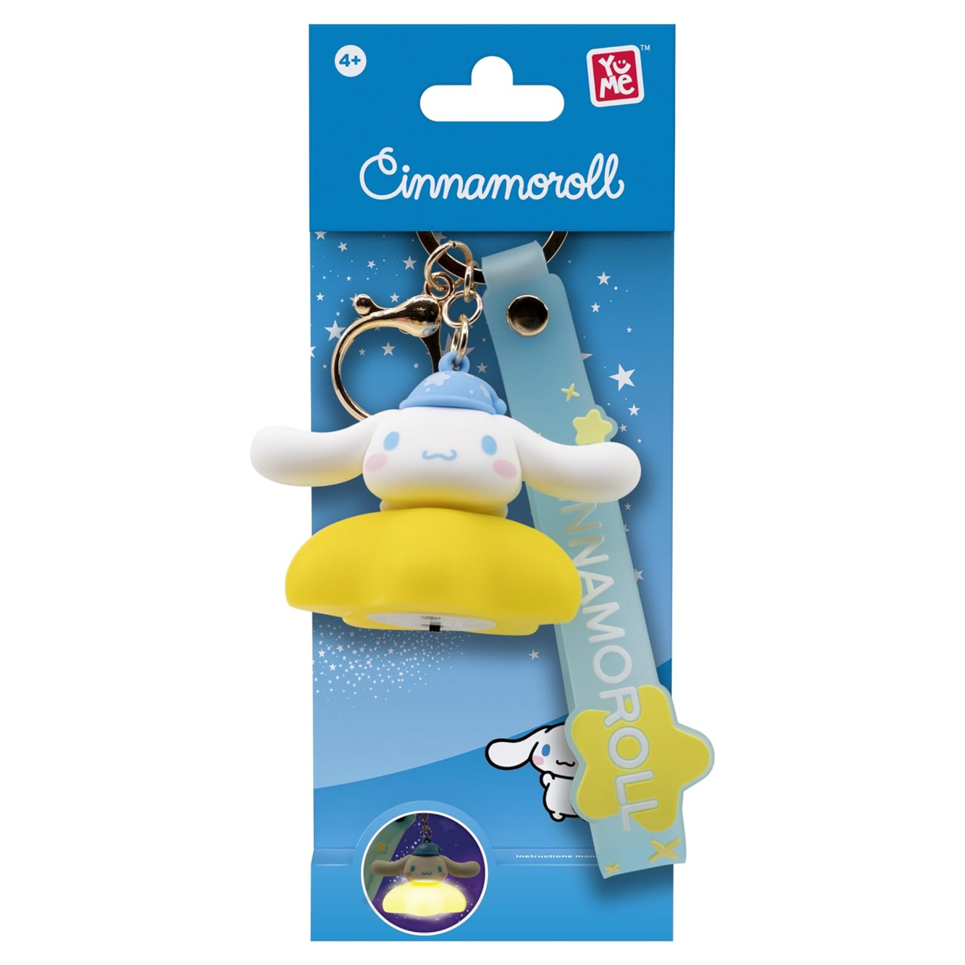 Sanrio Hello Kitty & Friends Cinnamoroll Light Up Star Series Keychain