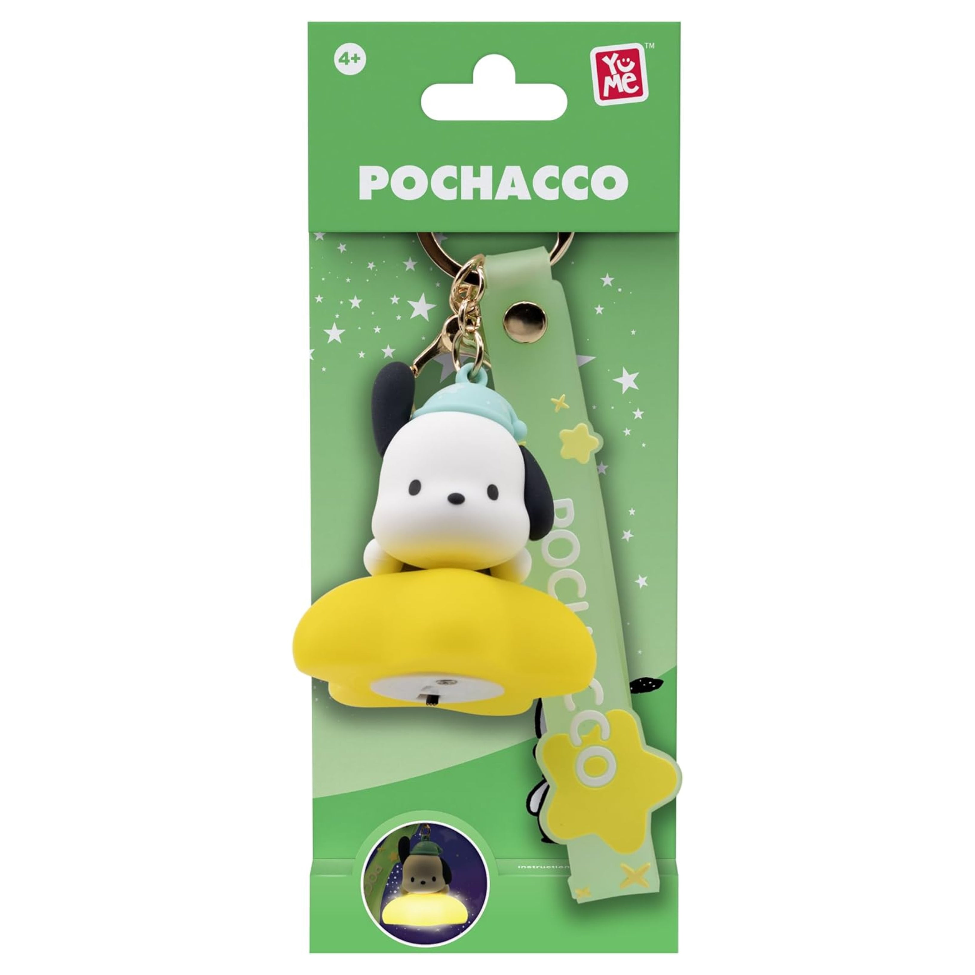 Sanrio Hello Kitty & Friends Pochacco Light Up Star Series Keychain