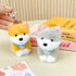 Mima Fluffy Dog with Scarf Days Keychain