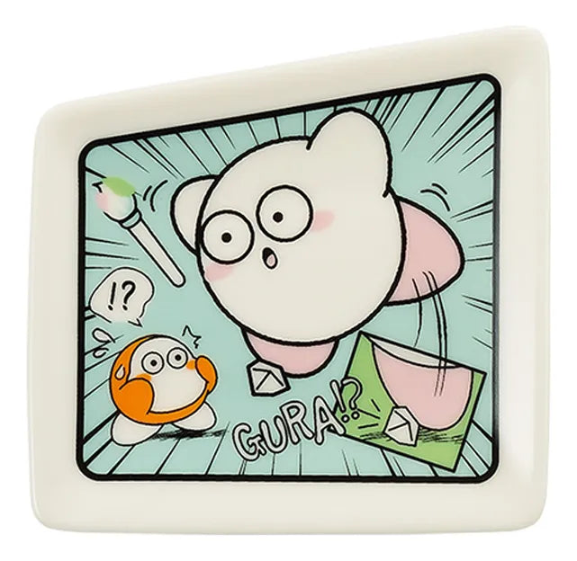 Kirby & Friends Comic Panel Small Plate Dish - Kirby Falling