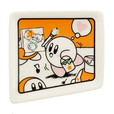 Kirby & Friends Comic Panel Small Plate Dish - Kirby Painting