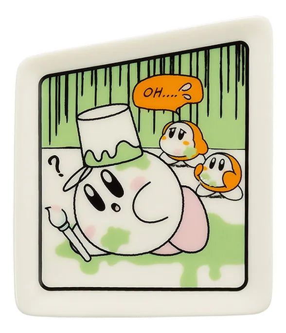 Kirby & Friends Comic Panel Small Plate Dish - Oh... Kirby Paint Spill