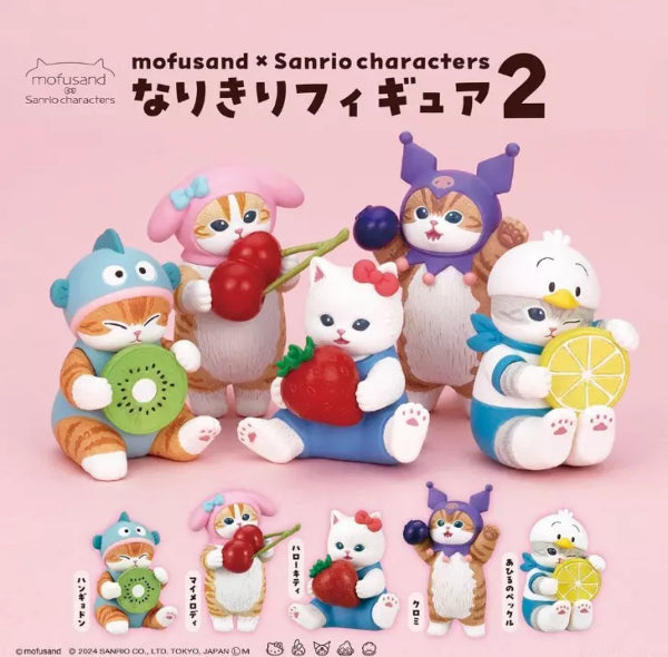 Mofusand x Sanrio Characters Cosplay Figure Mystery Gachapon Capsule