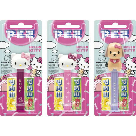 PEZ Sanrio Hello Kitty meets Puppy Friend Collectable Candy Dispenser