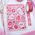 Peaches & Bees Sakura Cherry Blossom Pink Strawberry Cow Sticker Sheet