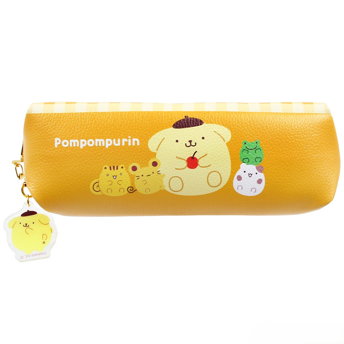 Sanrio Pompompurin Friends Series Pencil Case Pouch with Charm
