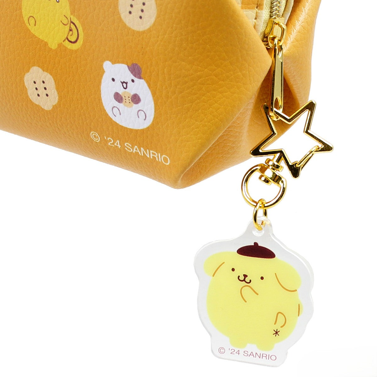 Sanrio Pompompurin Friends Series Pencil Case Pouch with Charm