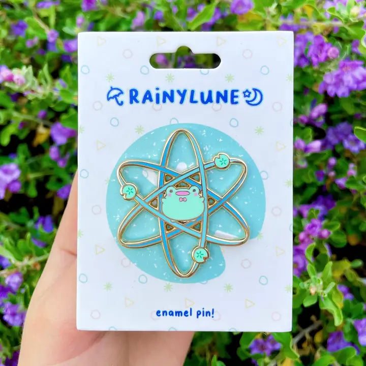 Rainylune Atom Friend the Frog Pin