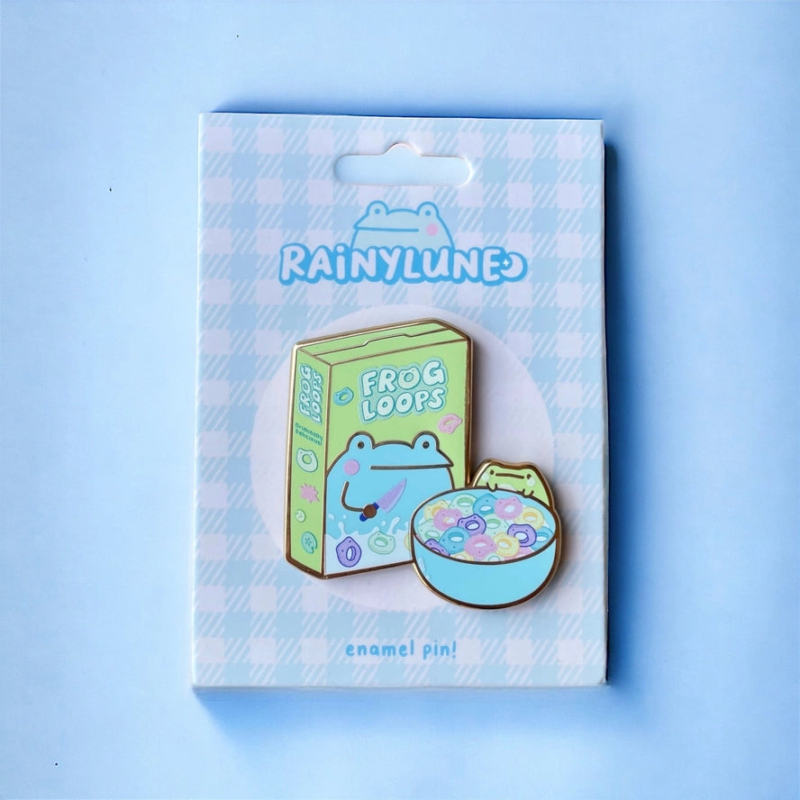 Rainylune Cereal Son the Frog Breakfast Pin