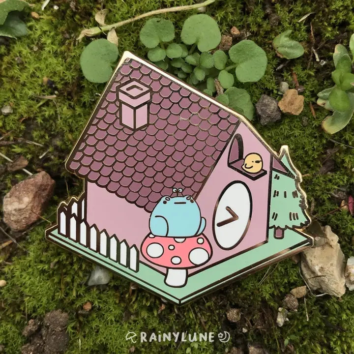 Rainylune Clock Sprout Pin