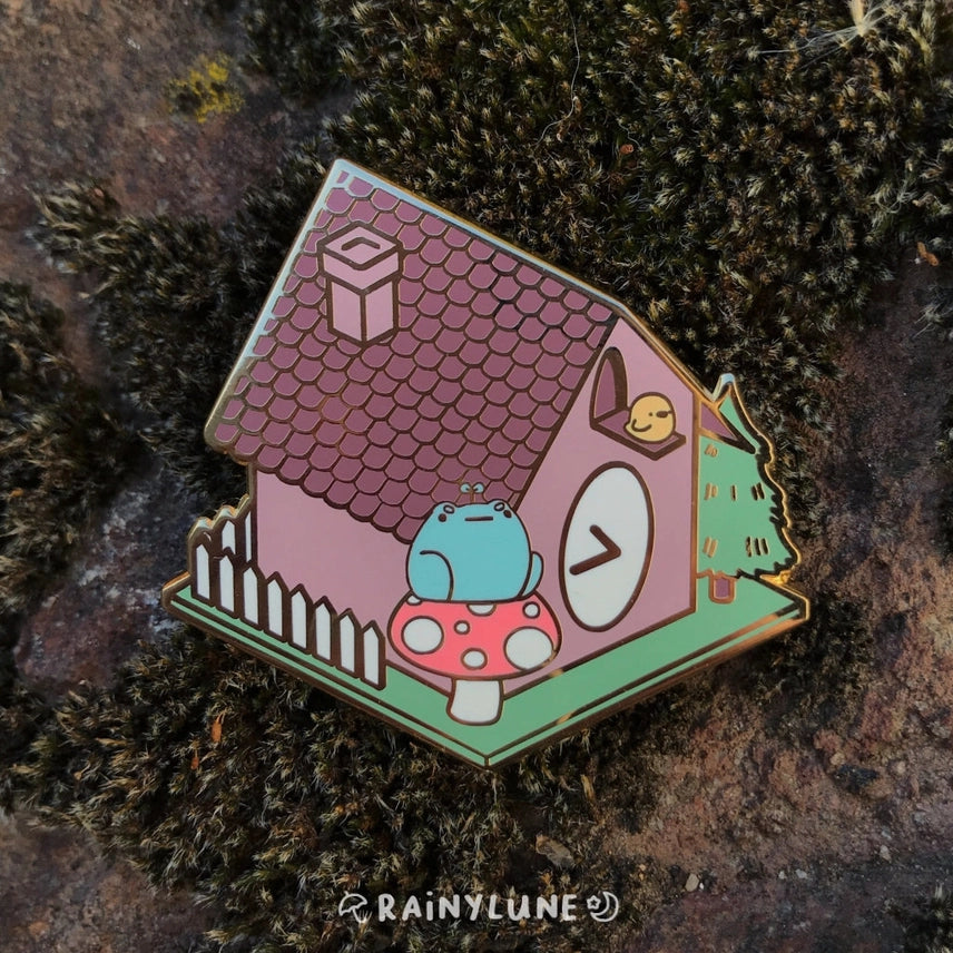 Rainylune Clock Sprout Pin