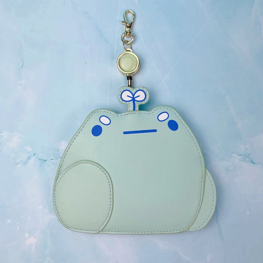 Rainylune Sprout the Frog Bus Pass Card Holder