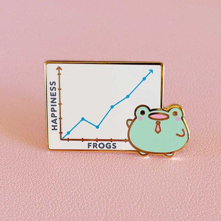 Snack Frog Sprout Pets Hard Enamel Pins 
