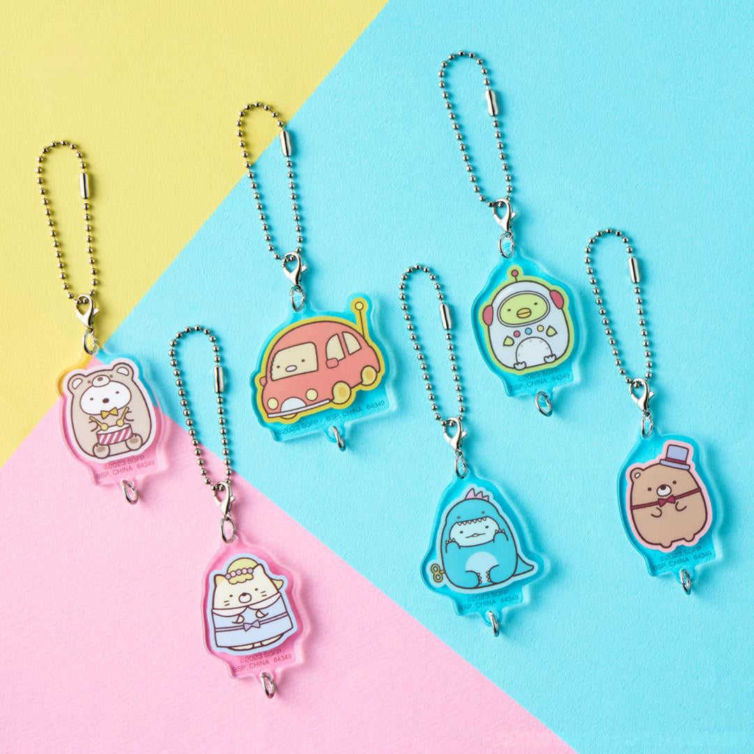 San-X Sumikko Gurashi the Movie Tsugihagi Factory no Fushigi na Ko Connectable Acrylic Charm Keychain