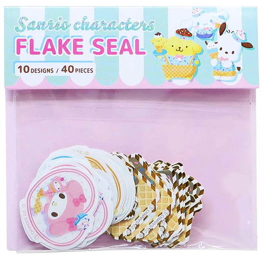 Sanrio Characters Dessert Café Seal Sticker Flakes Pack