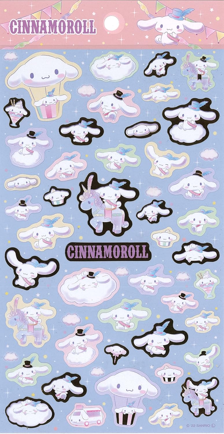 Sanrio Cinnamoroll Cloud Gold Accent Sticker Sheet