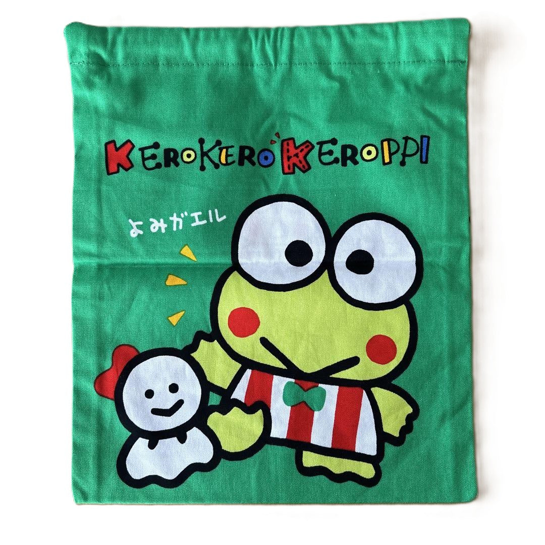 Sanrio Kerokerokeroppi Retro Small Drawstring Pouch Bag
