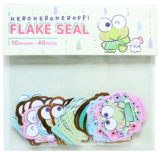 Sanrio Kerokerokeroppi Seal Sticker Flakes Pack