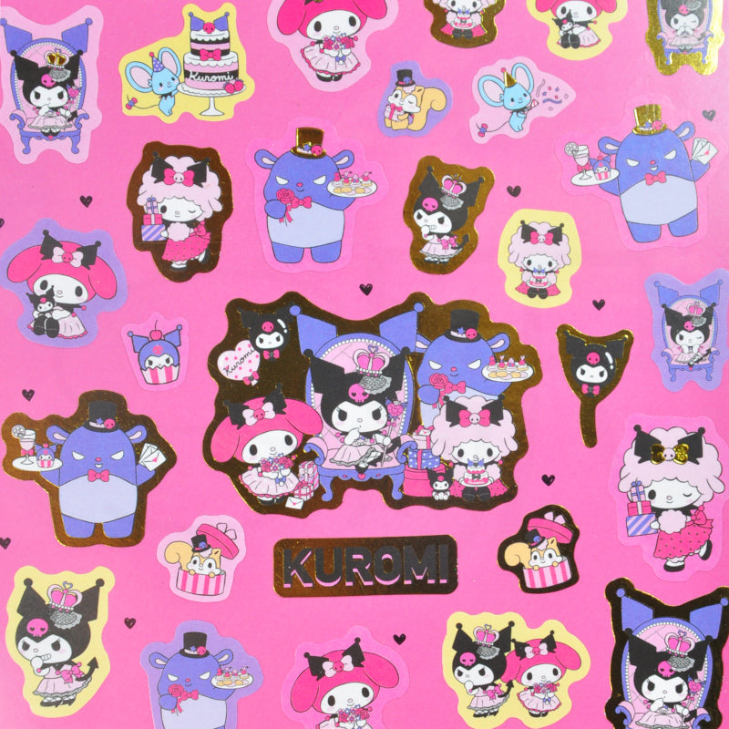 Sanrio Kuromi & Friends Gold Accent Sticker Sheet