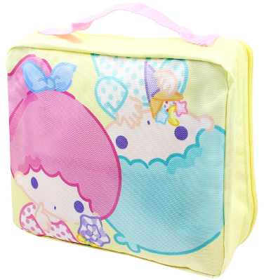 Sanrio Little Twin Stars Colourful World Mesh Panel Storage Case Bag