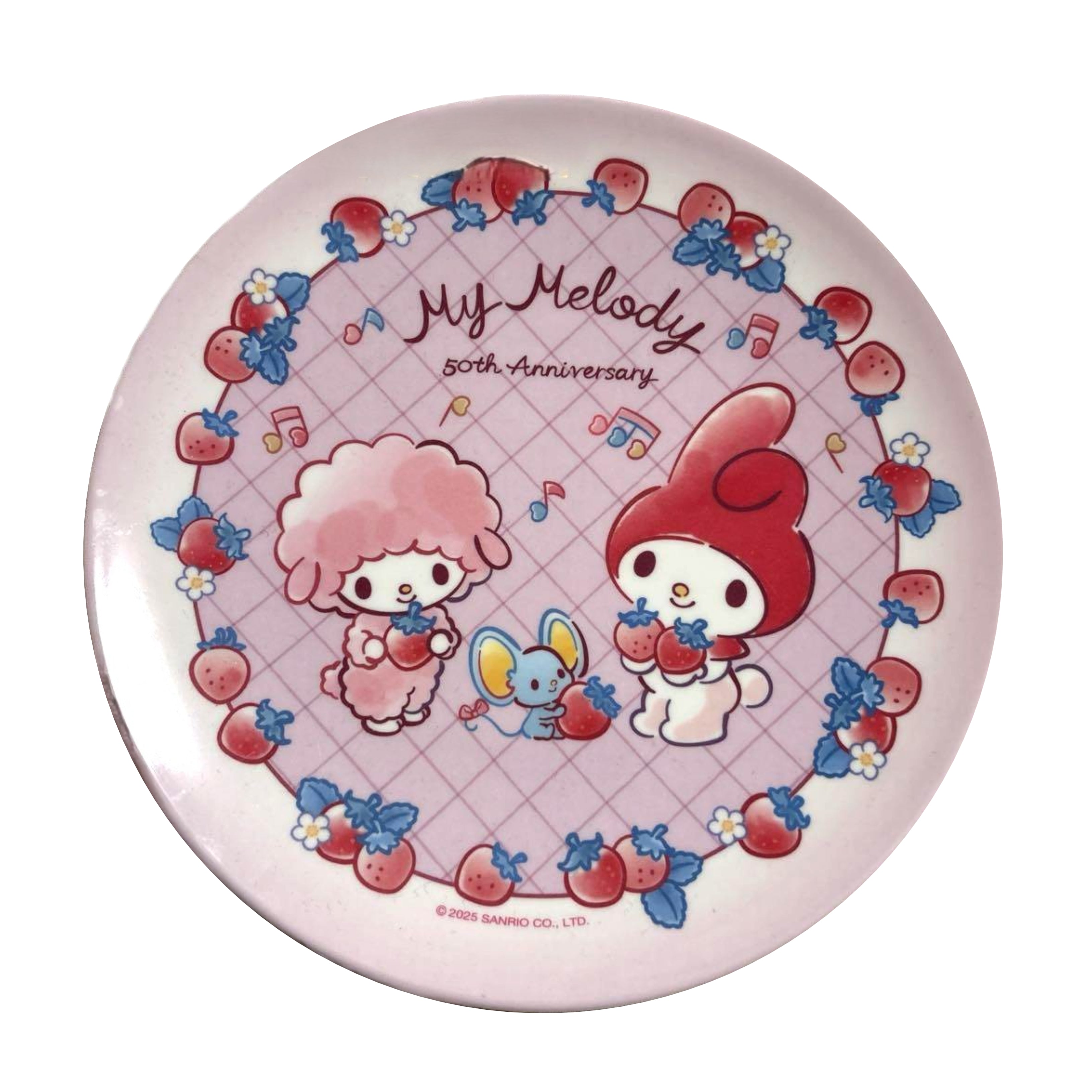 Sanrio My Melody 50th Anniversary Plastic Plate