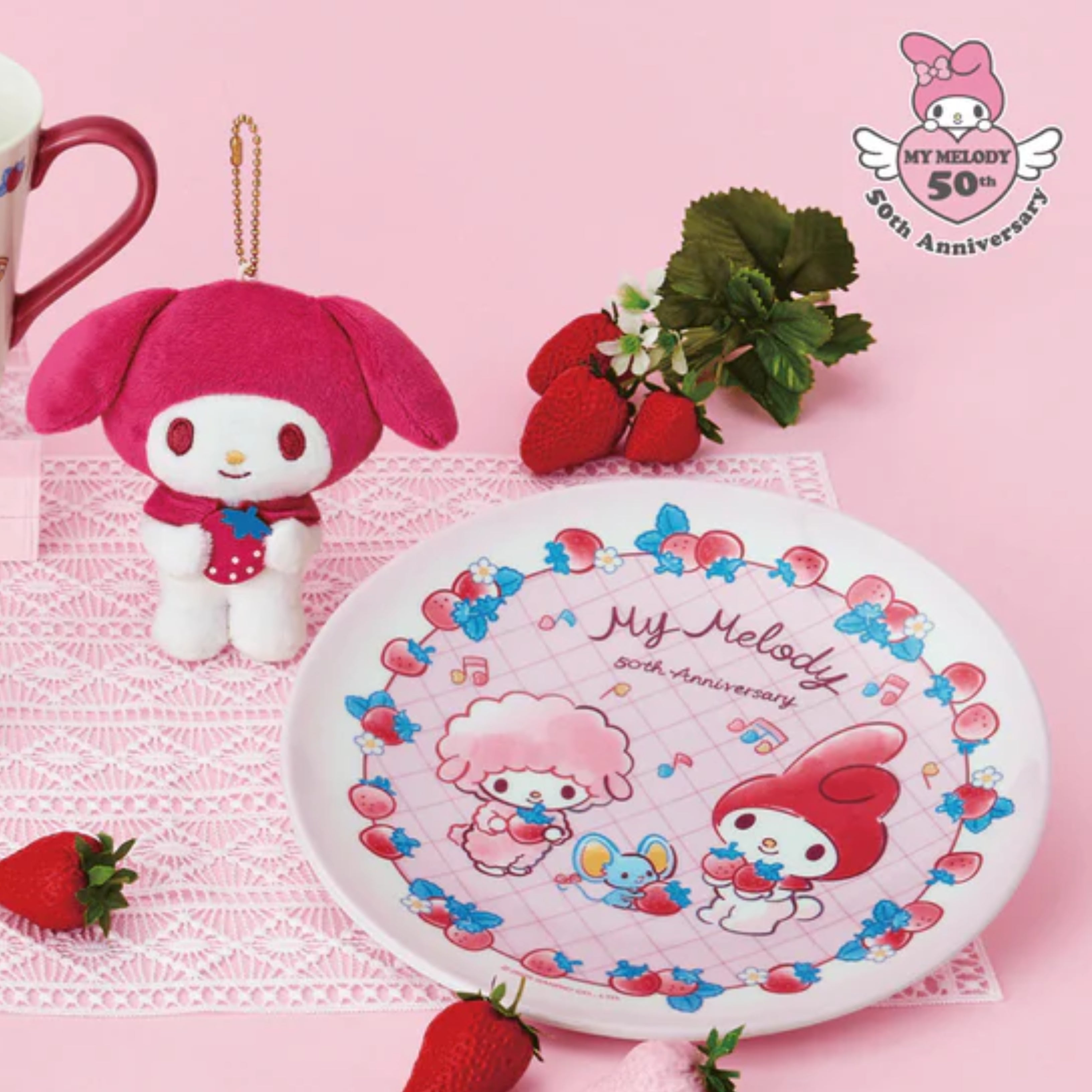 Sanrio My Melody 50th Anniversary Plastic Plate