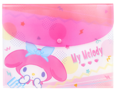 Sanrio My Melody Colourful World A4 Envelope File with Pockets Folder