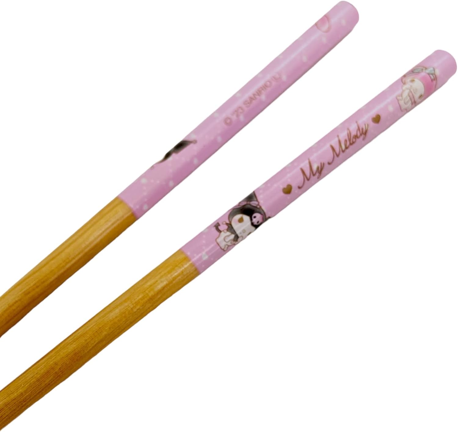 Sanrio My Melody & Kuromi Wooden Bamboo Chopsticks