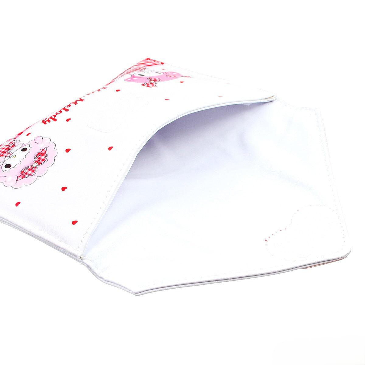 Sanrio My Melody & My Sweet Piano Red Gingham Love Heart Letter Pouch
