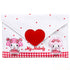 Sanrio My Melody & My Sweet Piano Red Gingham Love Heart Letter Pouch