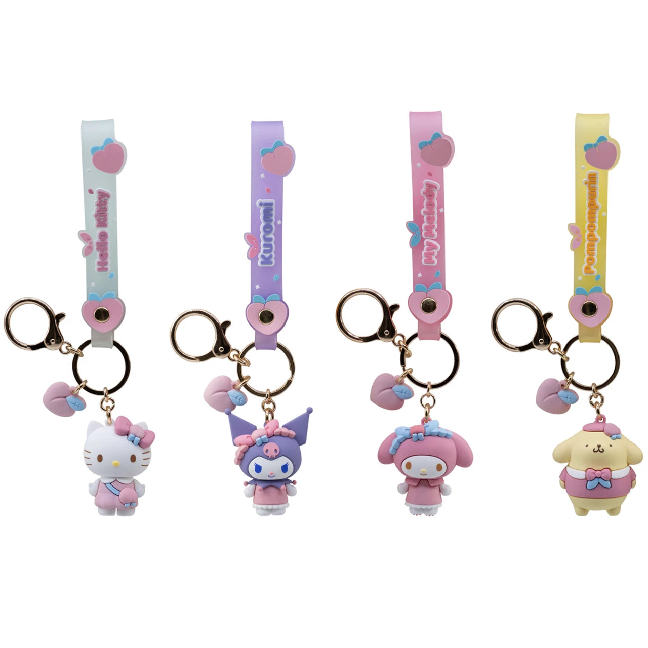 Sanrio Hello Kitty & Friends Peaches Series Keychains