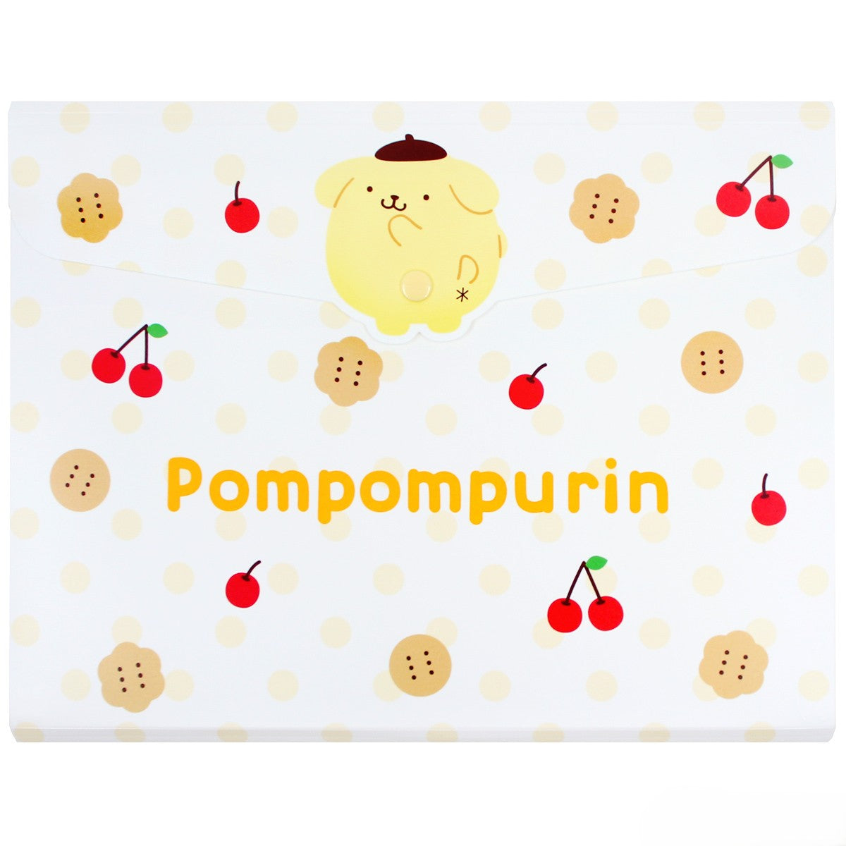 Sanrio Pompompurin Friends Series A4 Envelope White File with Tabs