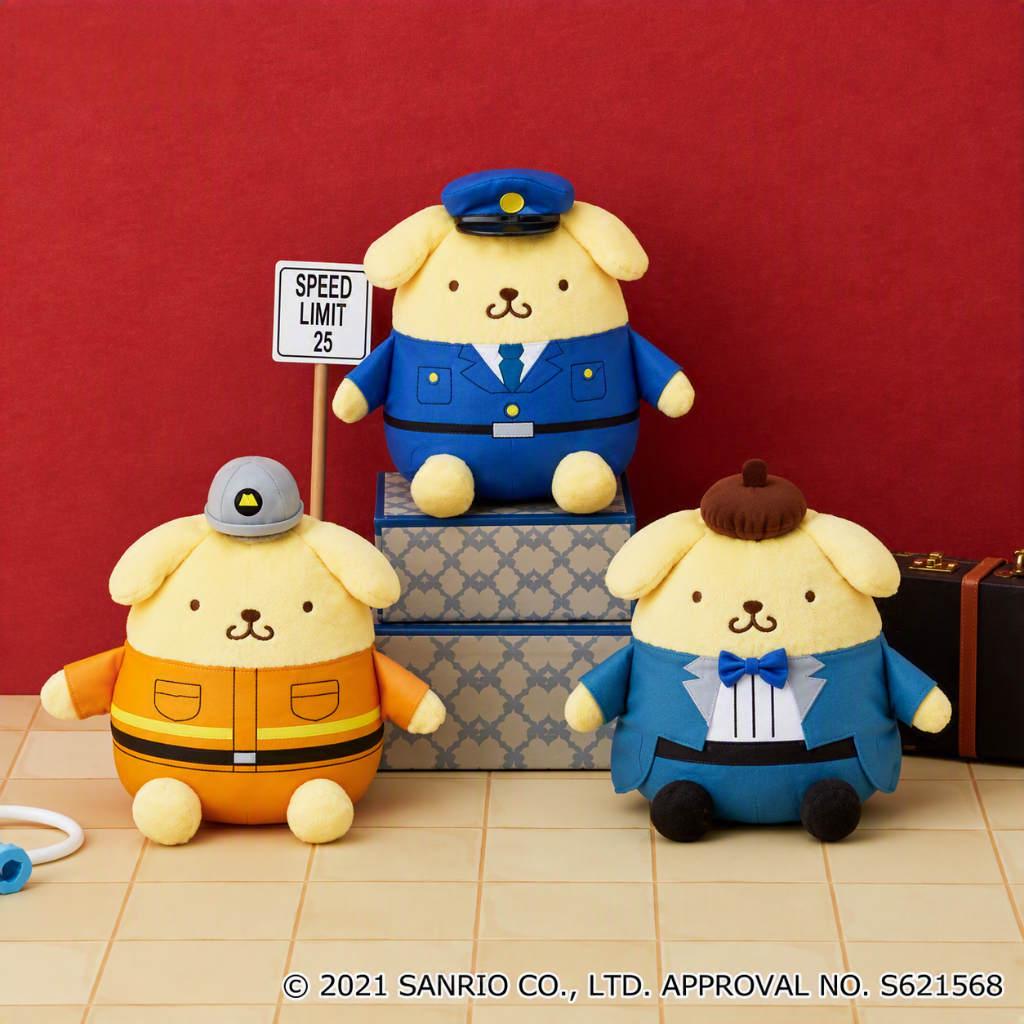 Sanrio Pompompurin Cosplay Uniform Plush