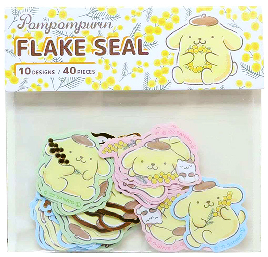 Sanrio Pompompurin Seal Sticker Flakes Pack